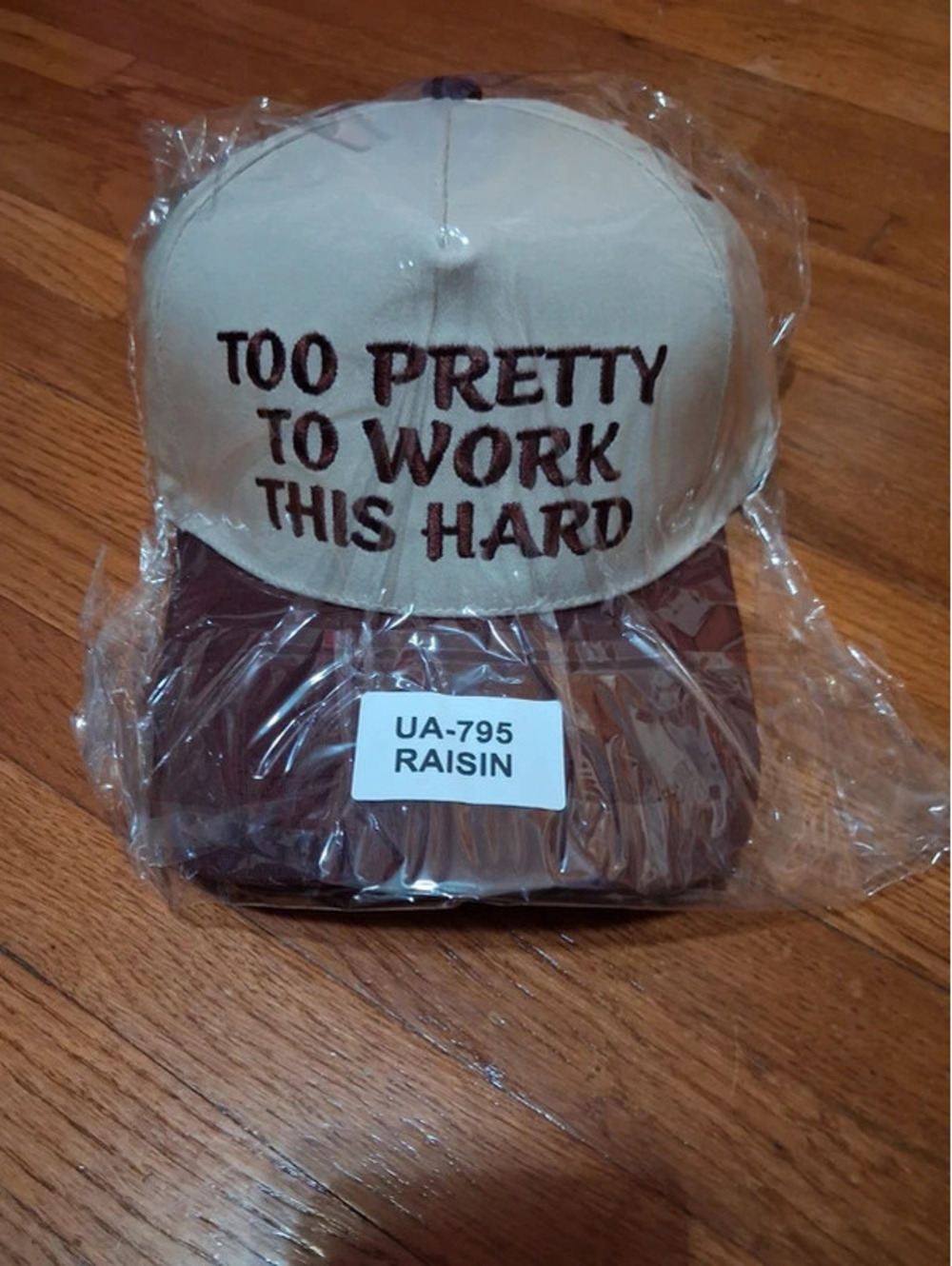Zenana One Size Too Pretty To Work This Hard Trucker Hat Baseball Cap New
